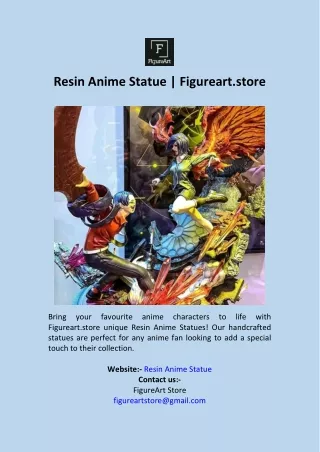 Resin Anime Statue Figureart.store