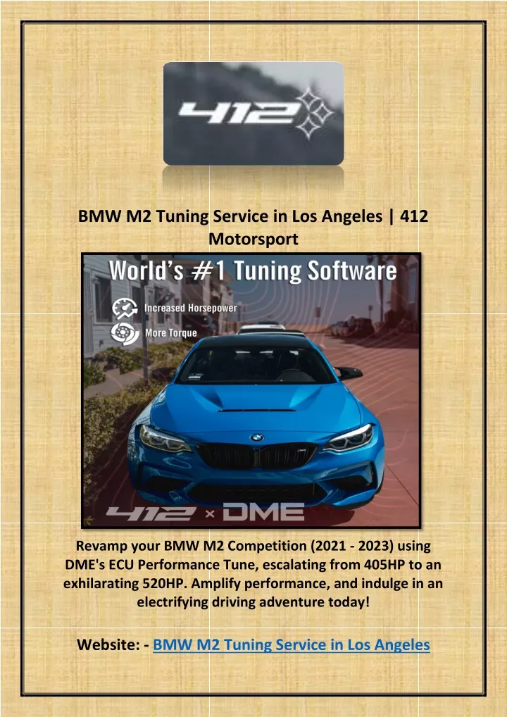 bmw m2 tuning service in los angeles