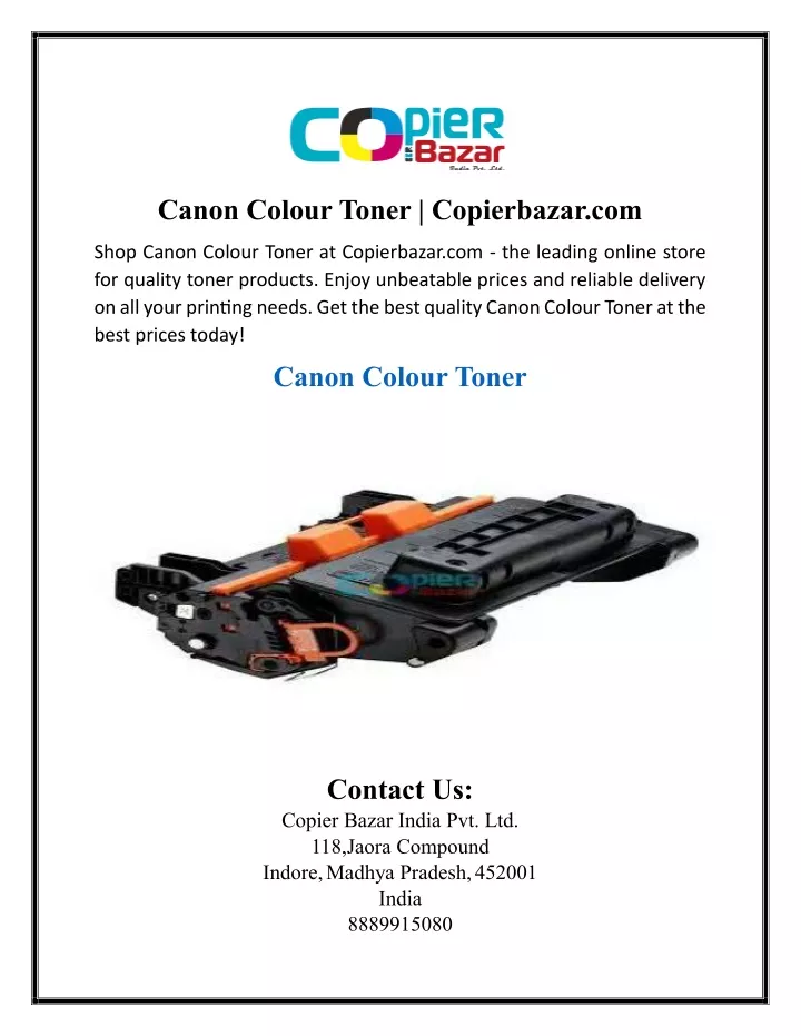 canon colour toner copierbazar com