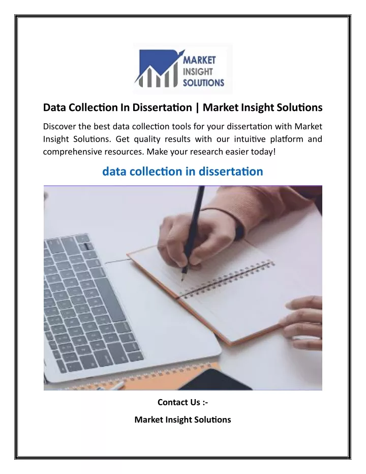 data collection in dissertation market insight