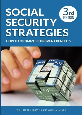 ⭐DOWNLOAD⭐ Book [PDF]  Social Security Strategies: How to Optimize Retirement Be