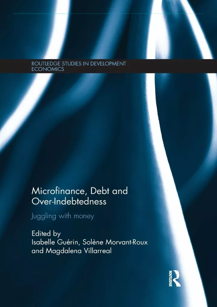 pdf microfinance debt and over indebtedness