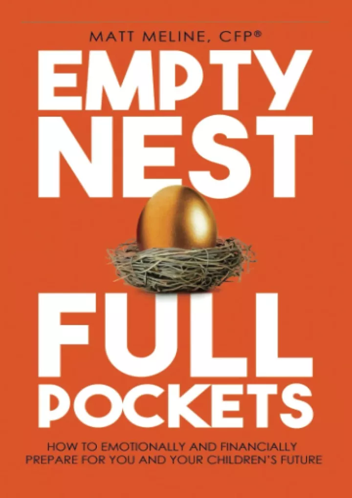 download book pdf empty nest full pockets