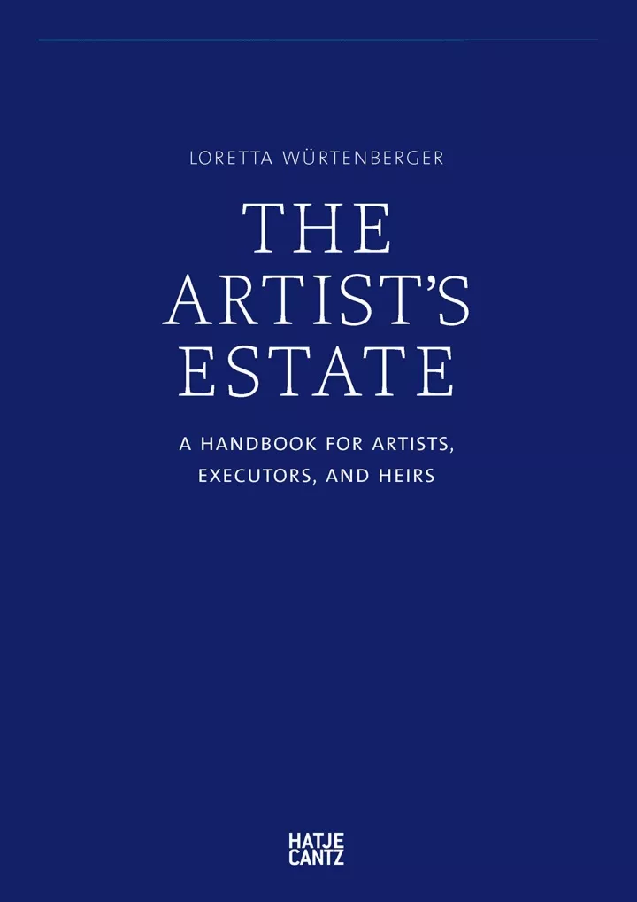 pdf read download the artist s estate a handbook
