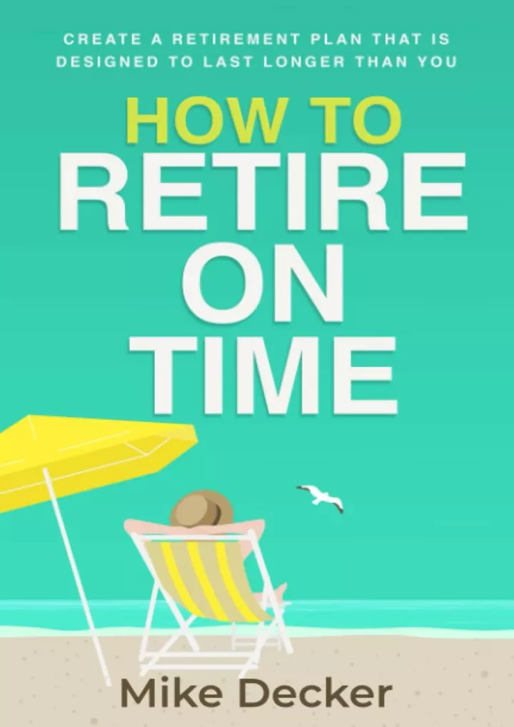 read ebook pdf how to retire on time create