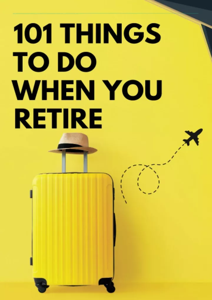 read ebook pdf 101 things to do when you retire