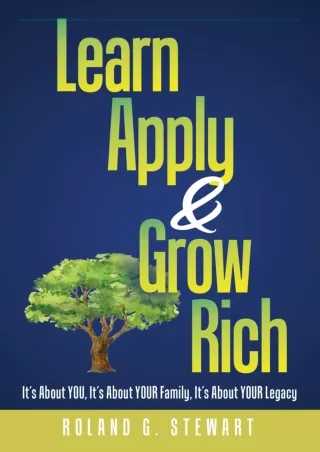PDF/✔Read❤/⭐DOWNLOAD⭐  Learn, Apply and Grow Rich: It is about You, It's about Y