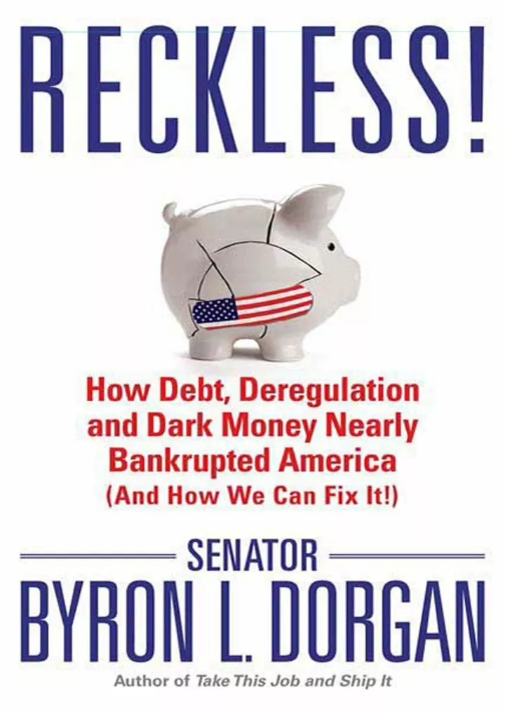 pdf read online reckless how debt deregulation