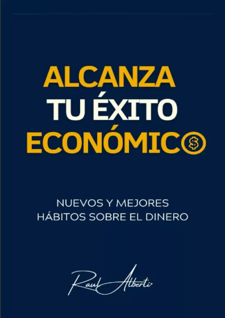 pdf alcanza tu xito econ mico spanish edition
