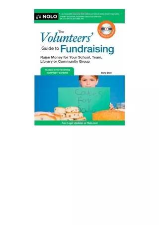 full]✔download️⚡(pdf) The Volunteers Guide to Fundraising Raise Money for Your S