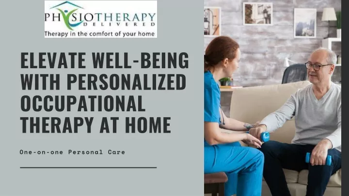 elevate well being with personalized occupational