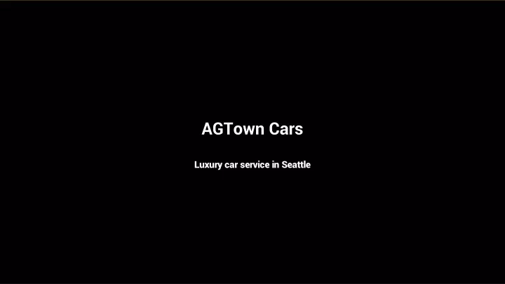 agtown cars