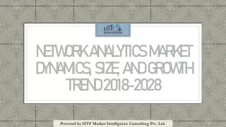 Network Analytics Market Dynamics, Size, and Growth Trend 2018-2028