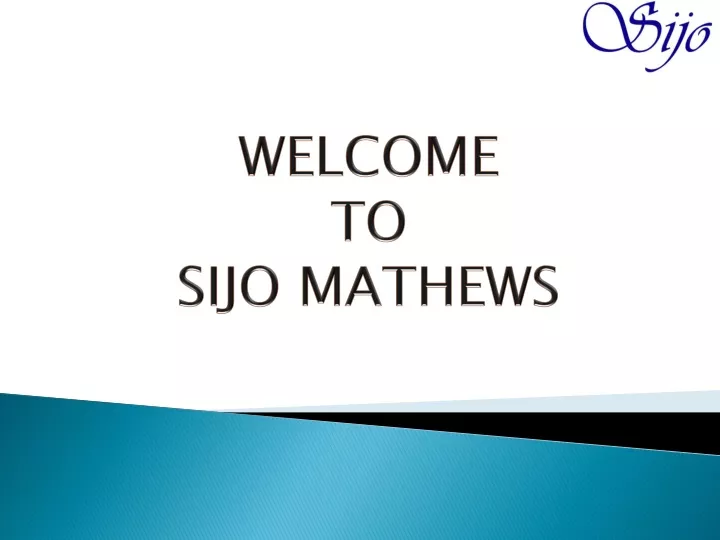 welcome to sijo mathews