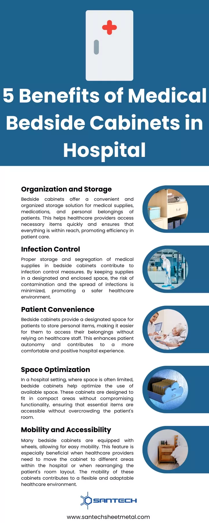 5 benefits of medical bedside cabinets in hospital