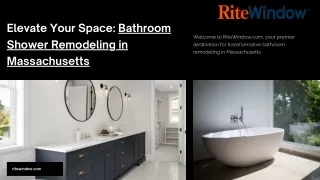 Elevate Your Space Bathroom Shower Remodeling in Massachusetts
