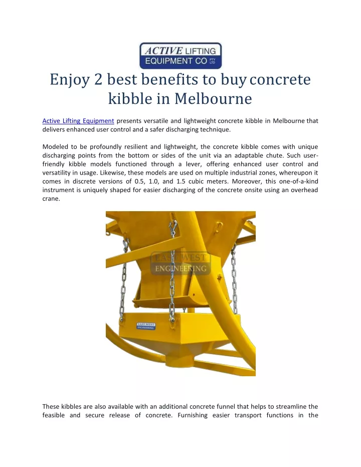 enjoy 2 best benefits to buy concrete kibble