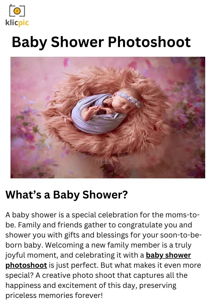 baby shower photoshoot