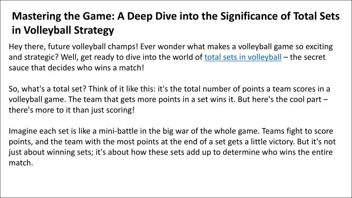 mastering the game a deep dive into