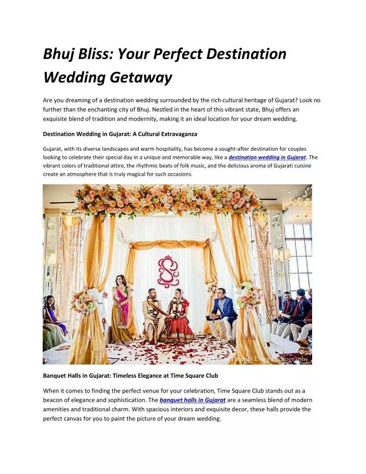 bhuj bliss your perfect destination wedding