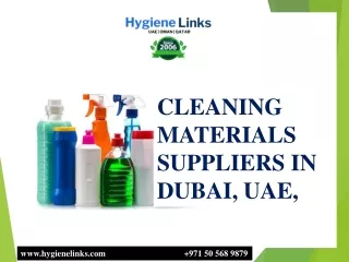CLEANING MATERIALS SUPPLIERS IN DUBAI, UAE,