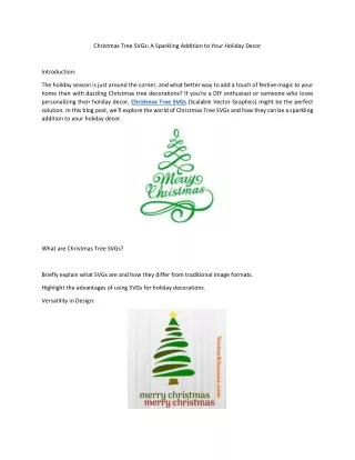 christmas tree svgs a sparkling addition to your