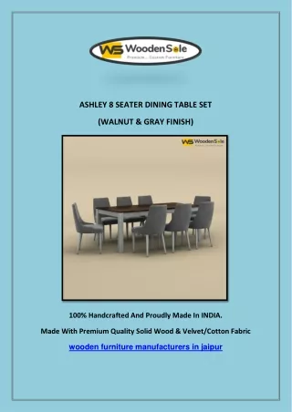 ASHLEY 8 SEATER DINING TABLE SET