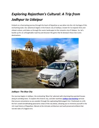 exploring rajasthan s cultural a trip from