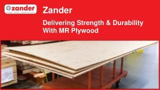 Delivering Strength & Durability With MR Plywood