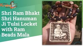 Tulsi Locket with Ram Beads Mala