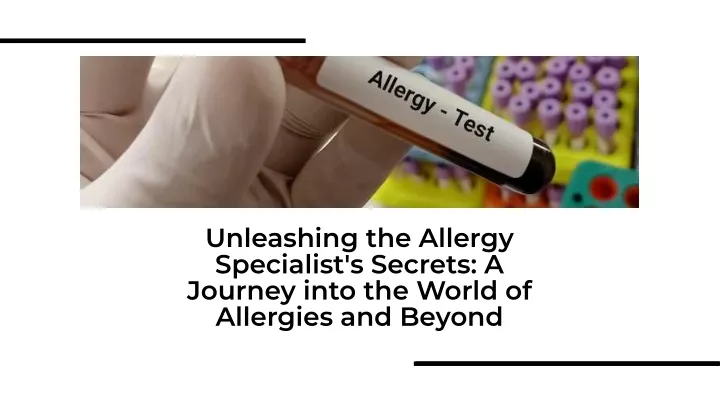 unleashing the allergy specialist s secrets