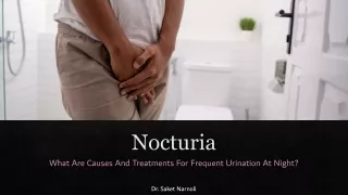 Nocturia Causes And Treatments For Frequent Urination At Night