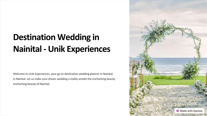 destination wedding in nainital unik experiences