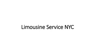 Limousine Service NYC