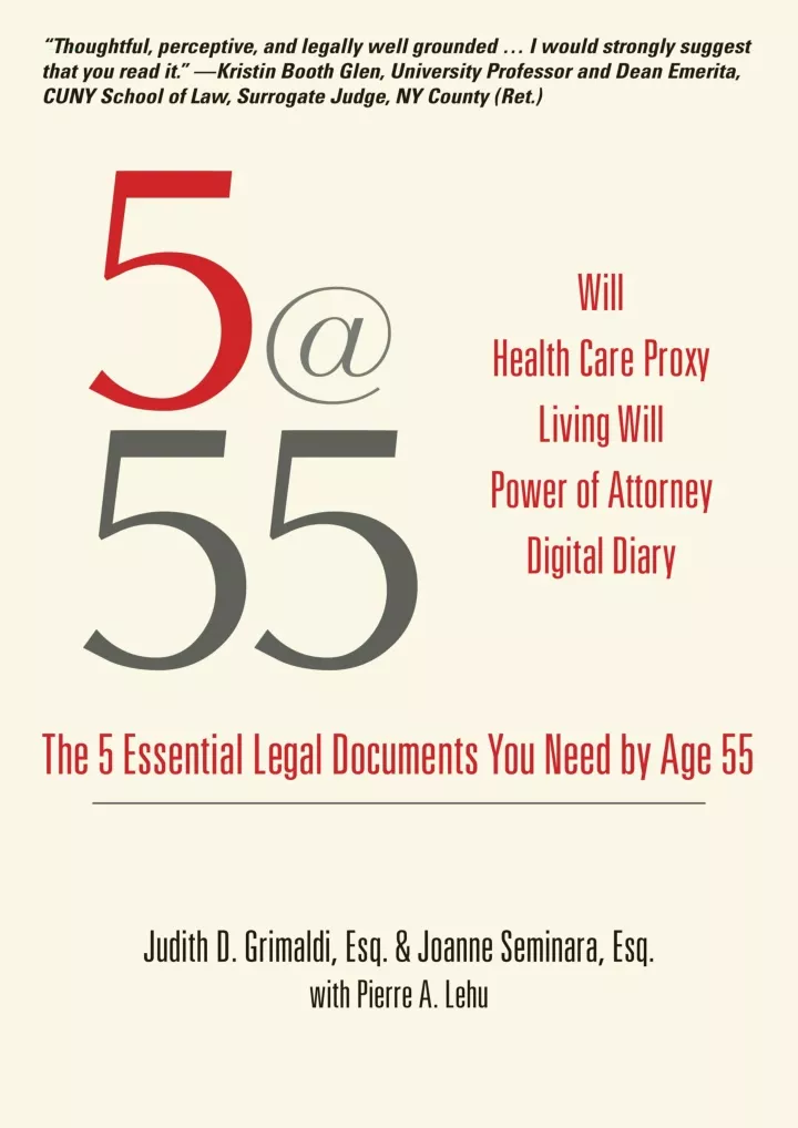 5@55 the 5 essential legal documents you need