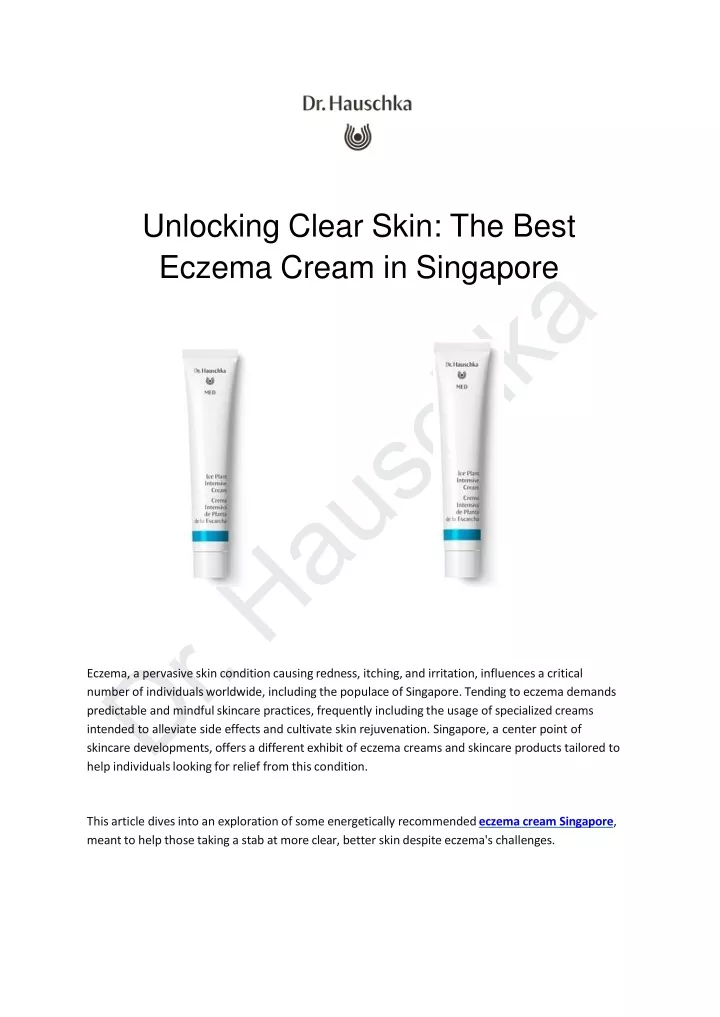 unlocking clear skin the best eczema cream in singapore