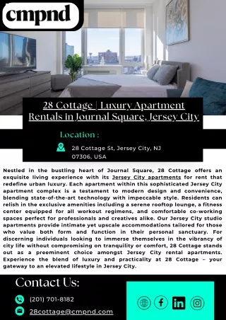 28 Cottage  Luxury Apartment Rentals in Journal Square, Jersey City