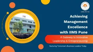 Top PGDM College in Pune IIMS Elite Program