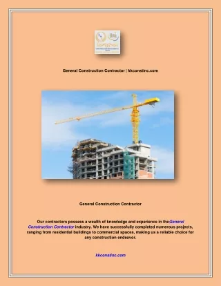 general construction contractor kkconstinc com