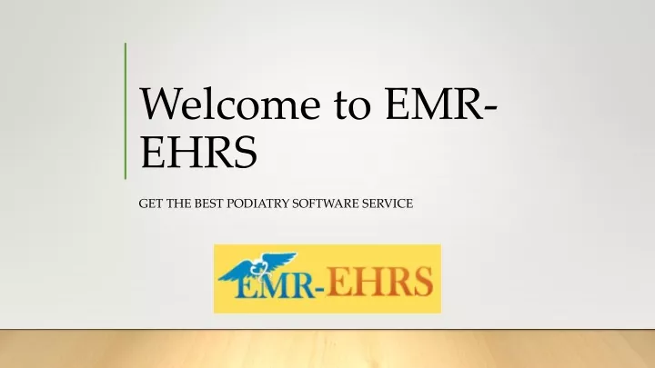 welcome to emr ehrs