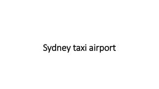 Sydney taxi airport