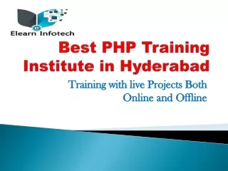 Best PHP Training Institute in Hyderabad