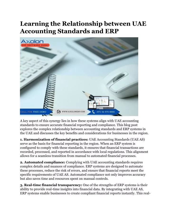 learning the relationship between uae accounting