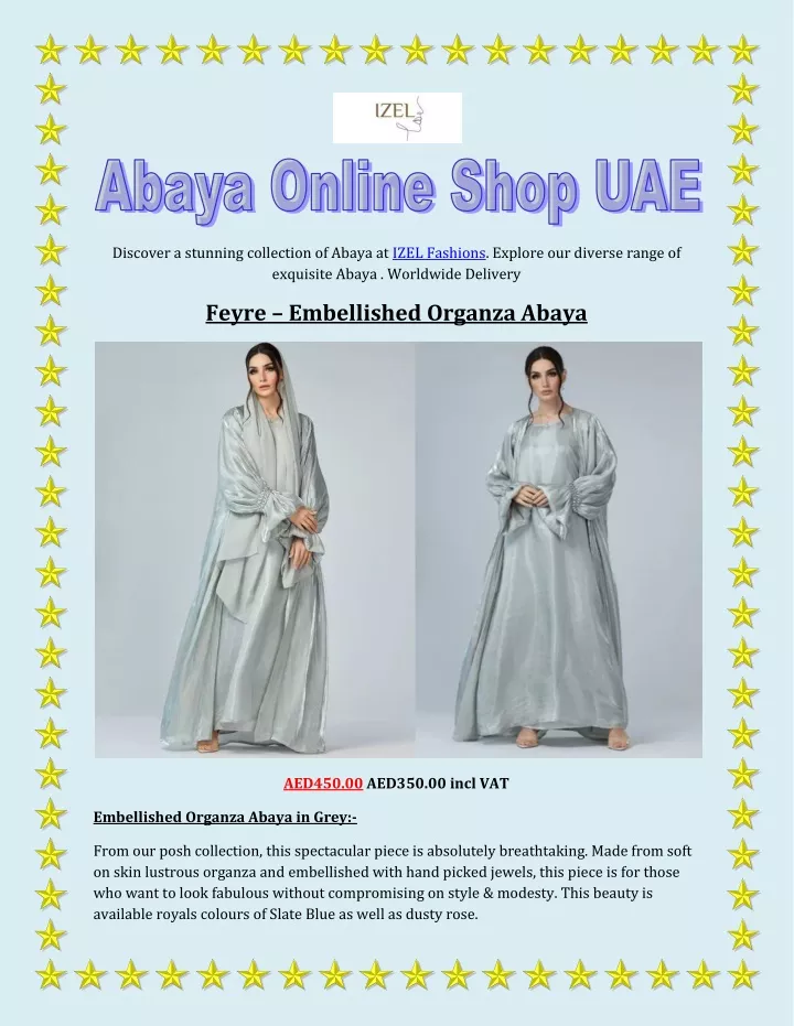 discover a stunning collection of abaya at izel