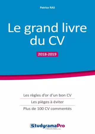 READ EBOOK [PDF] Le grand livre du cv (Projet professionnel) (French Edition)