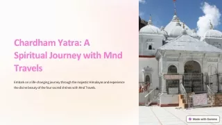 Embark on a Spiritual Journey: Chardham Yatra from Haridwar