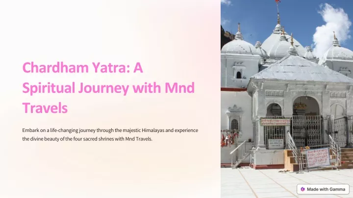 chardham yatra a spiritual journey with