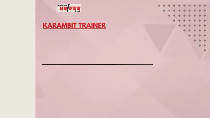 karambit trainer