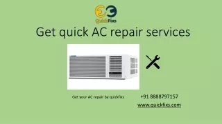 get quick ac repair services