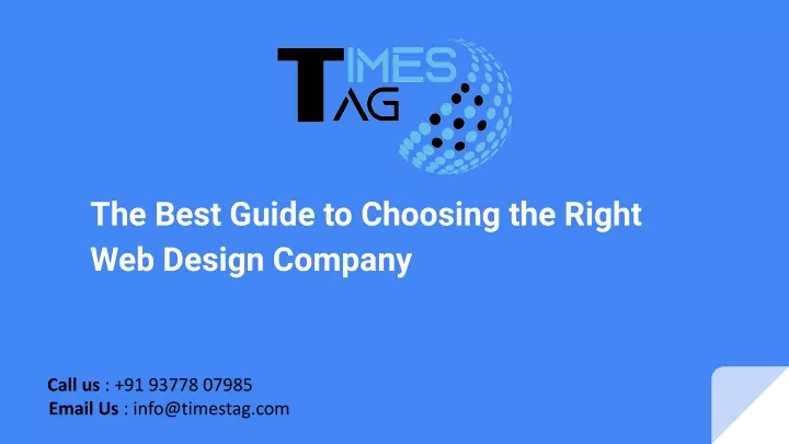 the best guide to choosing the right web design